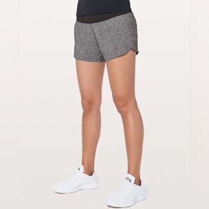 Lululemon Run Times Short II *4" Heather Lux Multi Black / Black (First Release)